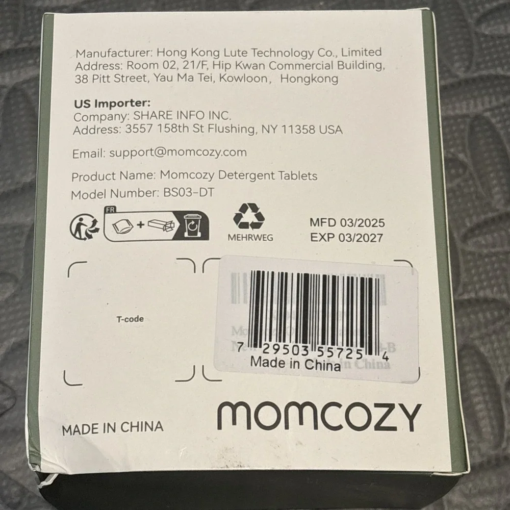 Momcozy maintaining designed expires